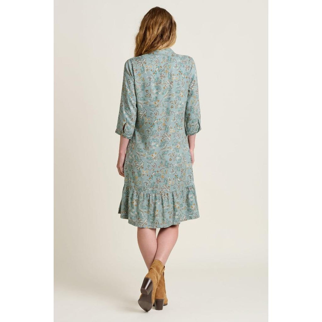 Brakeburn Mia Shirt Dress - Green - Beales department store