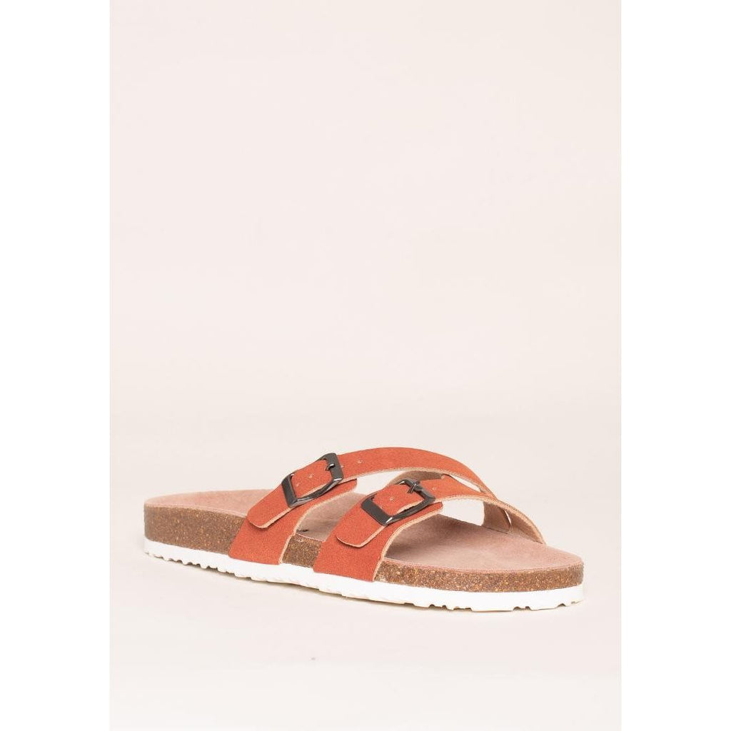 Brakeburn Orange Multistrap Sandal - Orange - Beales department store