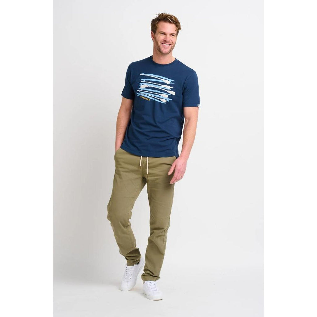 Brakeburn Paddleboard Tee - Navy - Beales department store