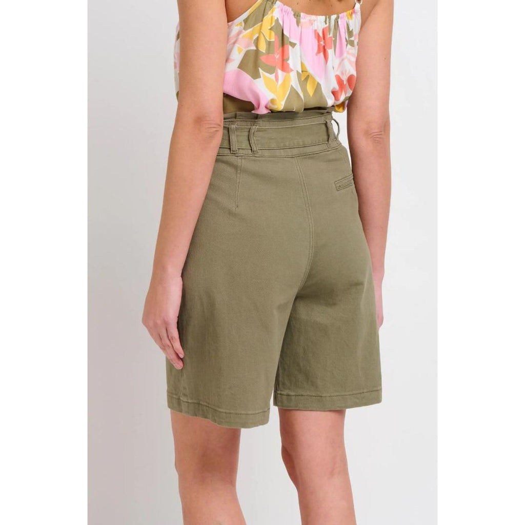 Brakeburn Paperbag Shorts - Khaki - Beales department store