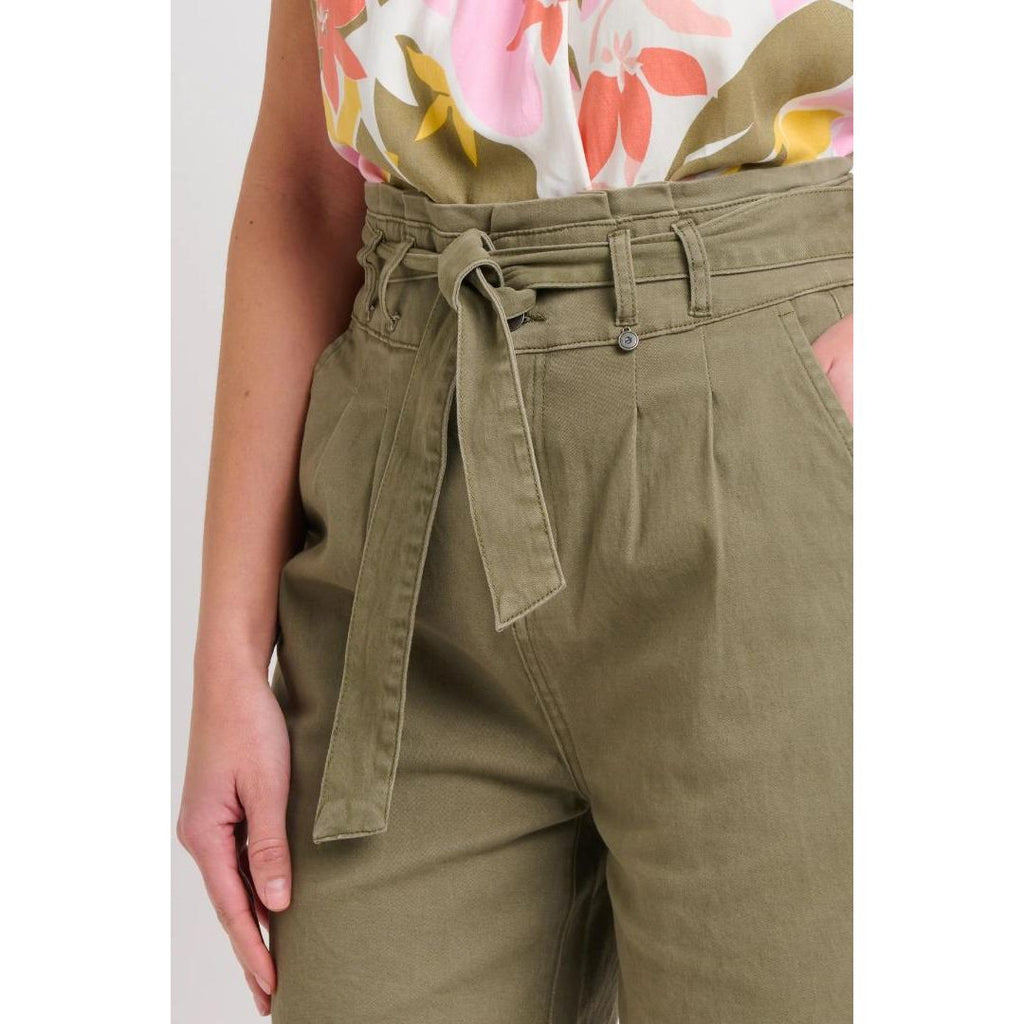 Brakeburn Paperbag Shorts - Khaki - Beales department store