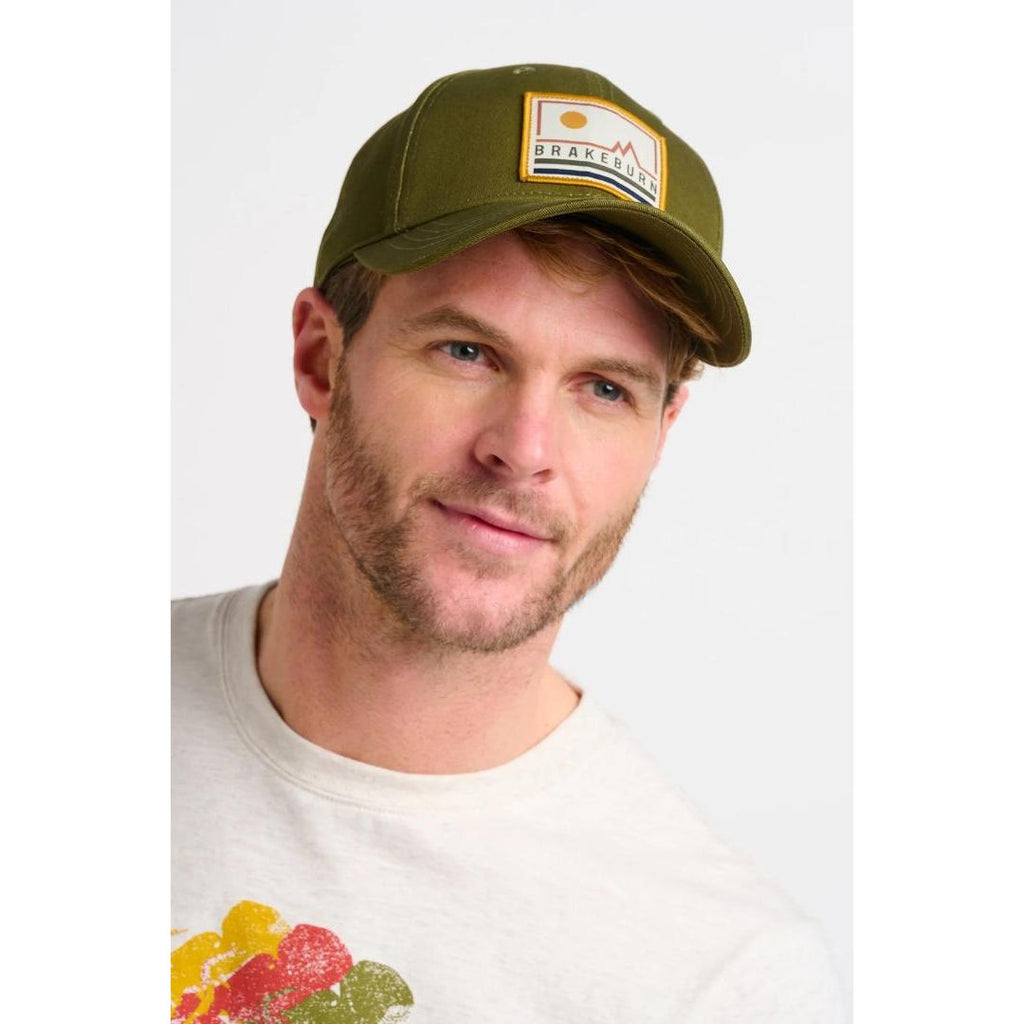 Brakeburn Patch Cap - Khaki - Beales department store