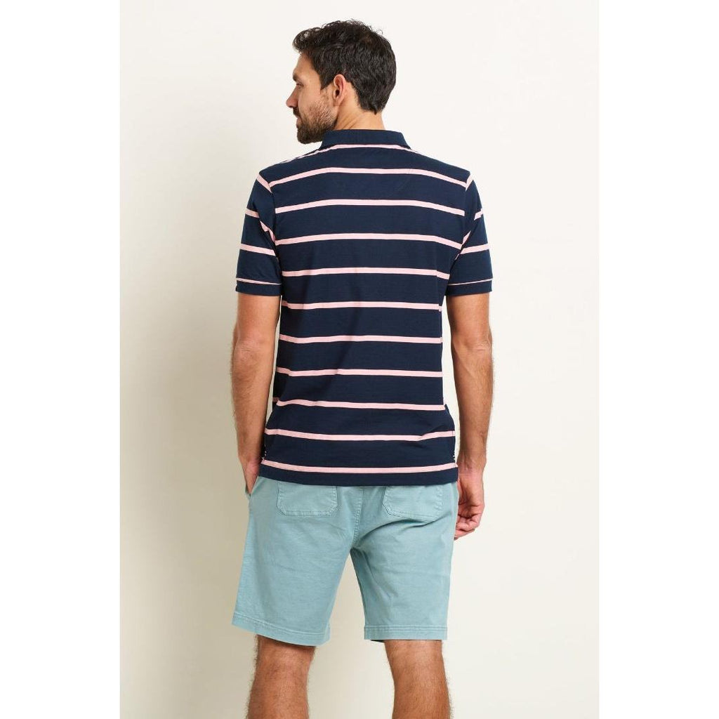 Brakeburn Polo - Navy Stripe - Beales department store