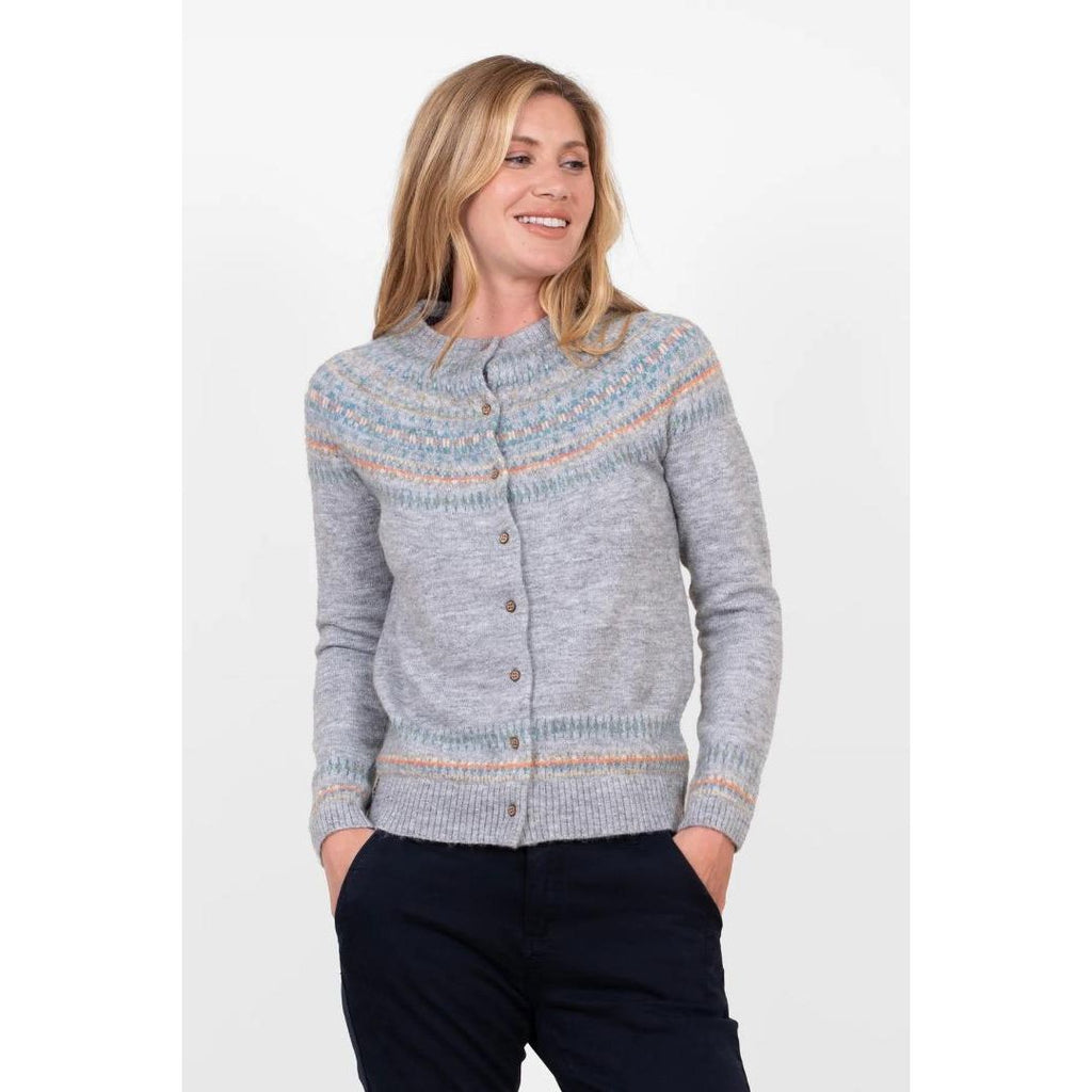 Brakeburn Reine Faiisle Cardigan - Grey - Beales department store