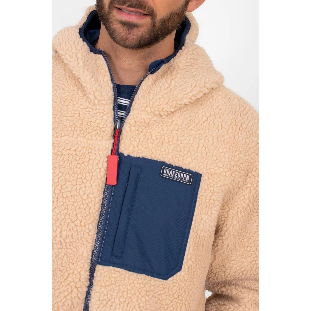 Brakeburn Reversible Fleece Jacket - Navy - Beales department store