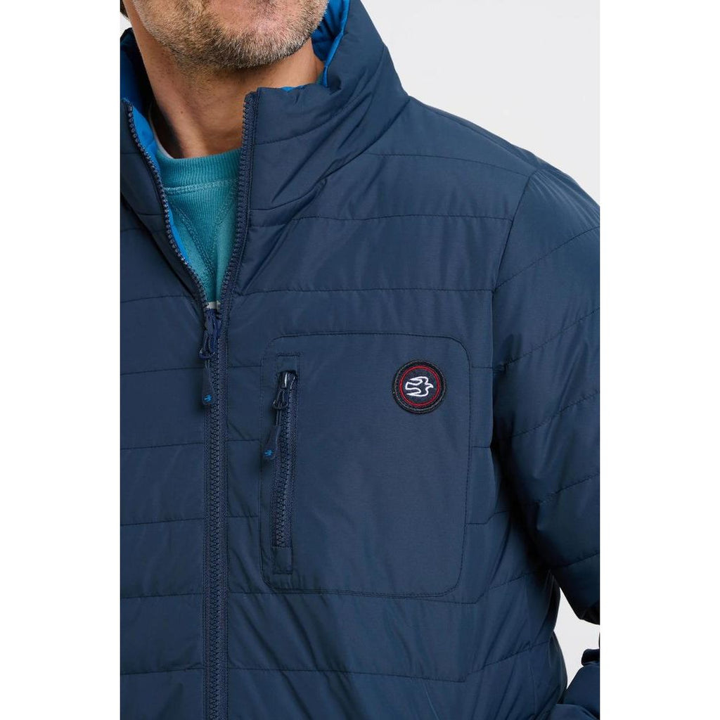 Brakeburn Reversible Puffer Jacket - Navy - Beales department store