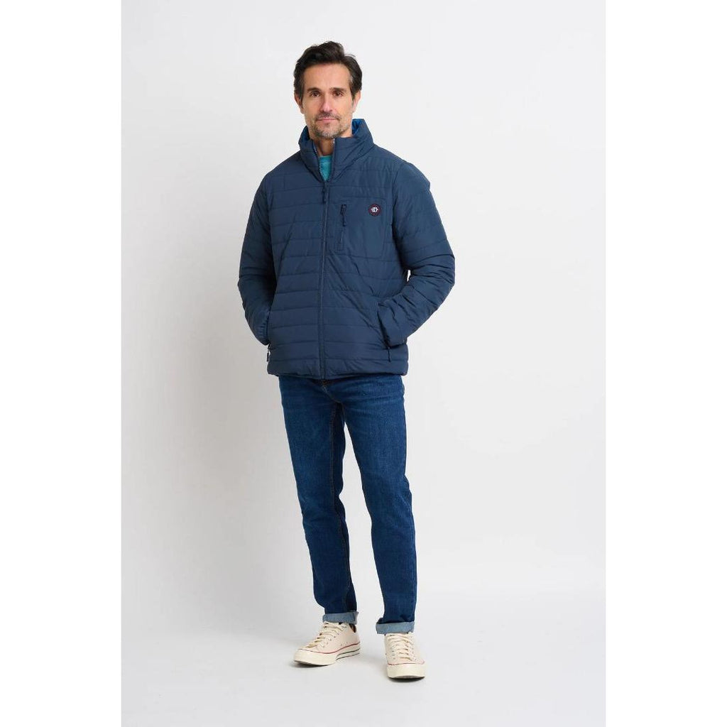 Brakeburn Reversible Puffer Jacket - Navy - Beales department store