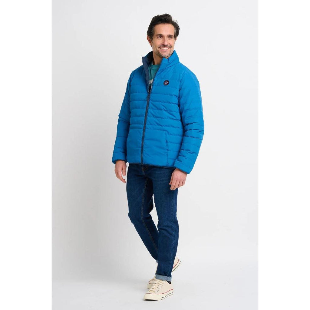 Brakeburn Reversible Puffer Jacket - Navy - Beales department store