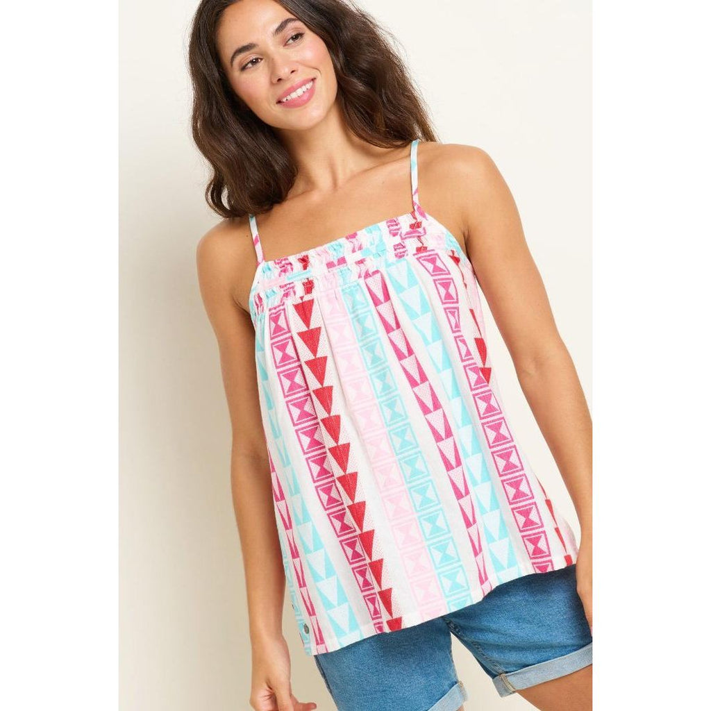 Brakeburn Rosie Camisole Top - Multi - Beales department store