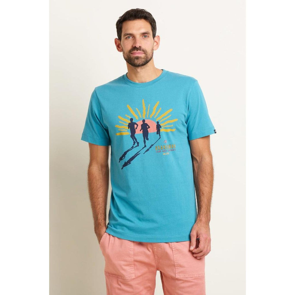 Brakeburn Runners Tee - Blue - Beales department store