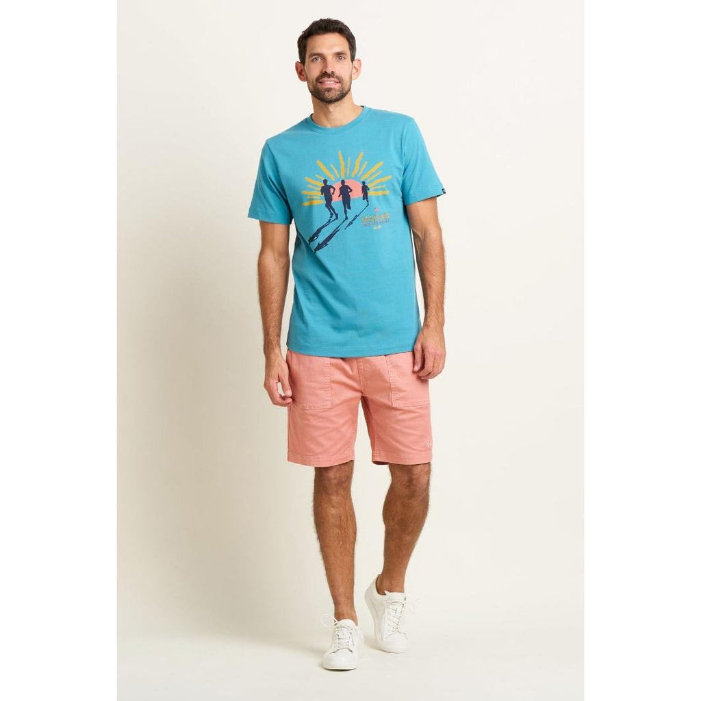 Brakeburn Runners Tee - Blue - Beales department store