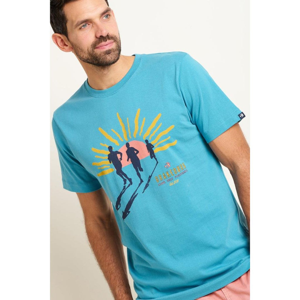 Brakeburn Runners Tee - Blue - Beales department store