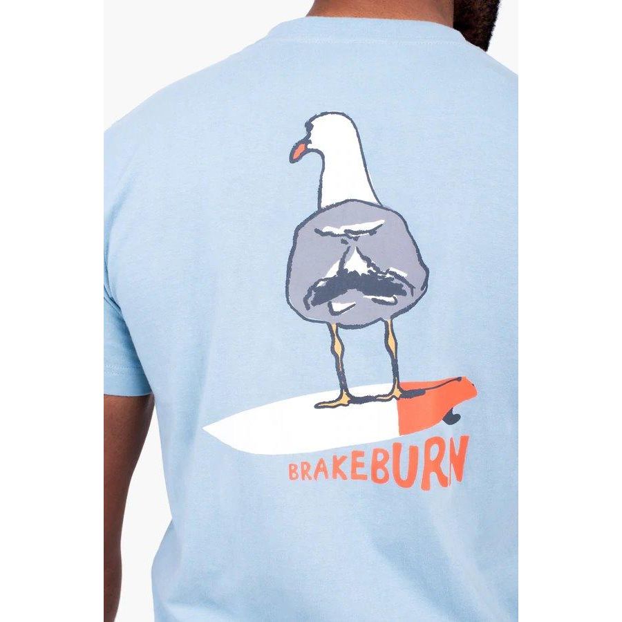 Brakeburn Seagul Pocket Tee - Blue - Beales department store