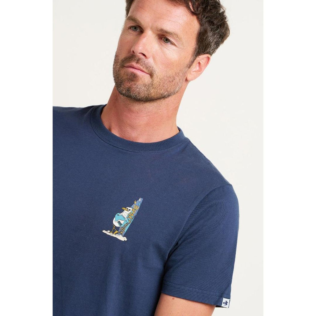 Brakeburn Seagull Tee - Navy - Beales department store