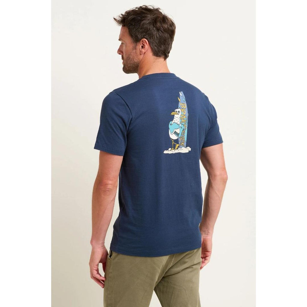 Brakeburn Seagull Tee - Navy - Beales department store