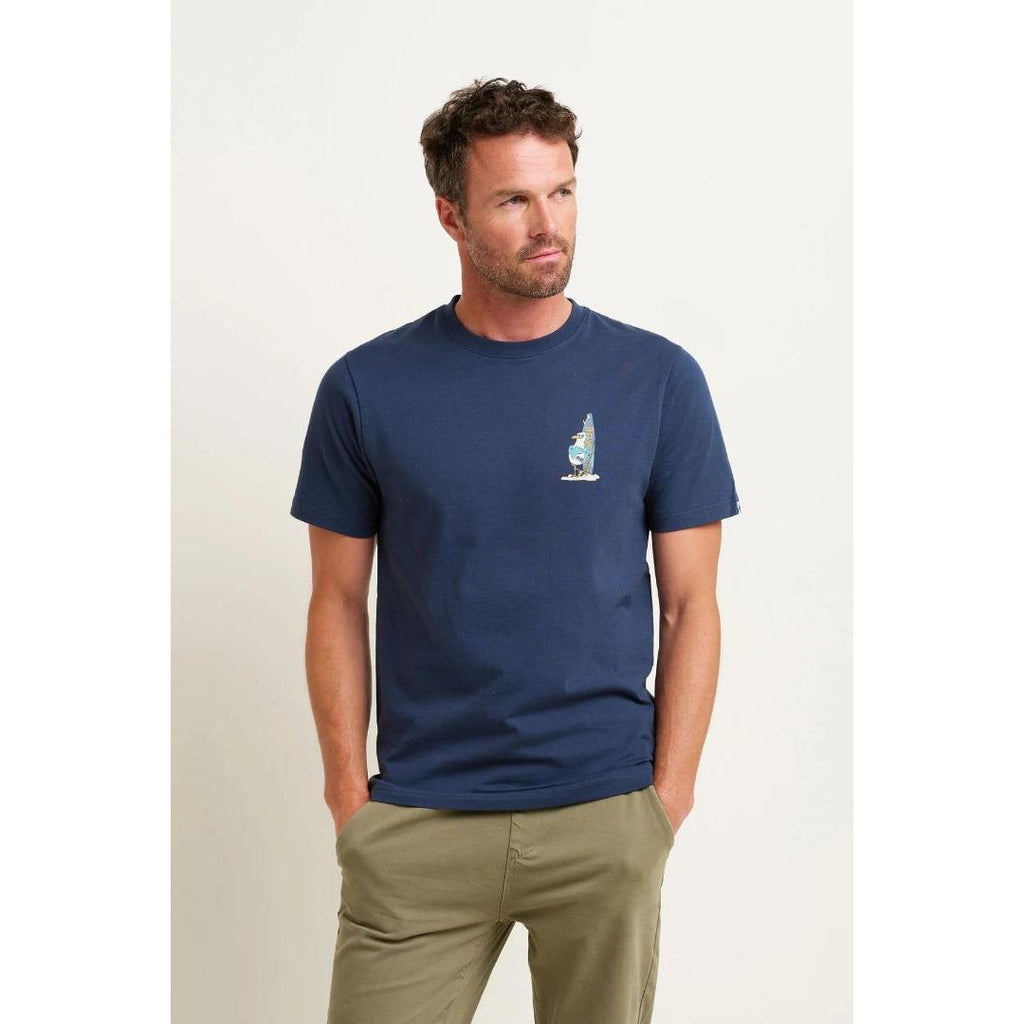 Brakeburn Seagull Tee - Navy - Beales department store