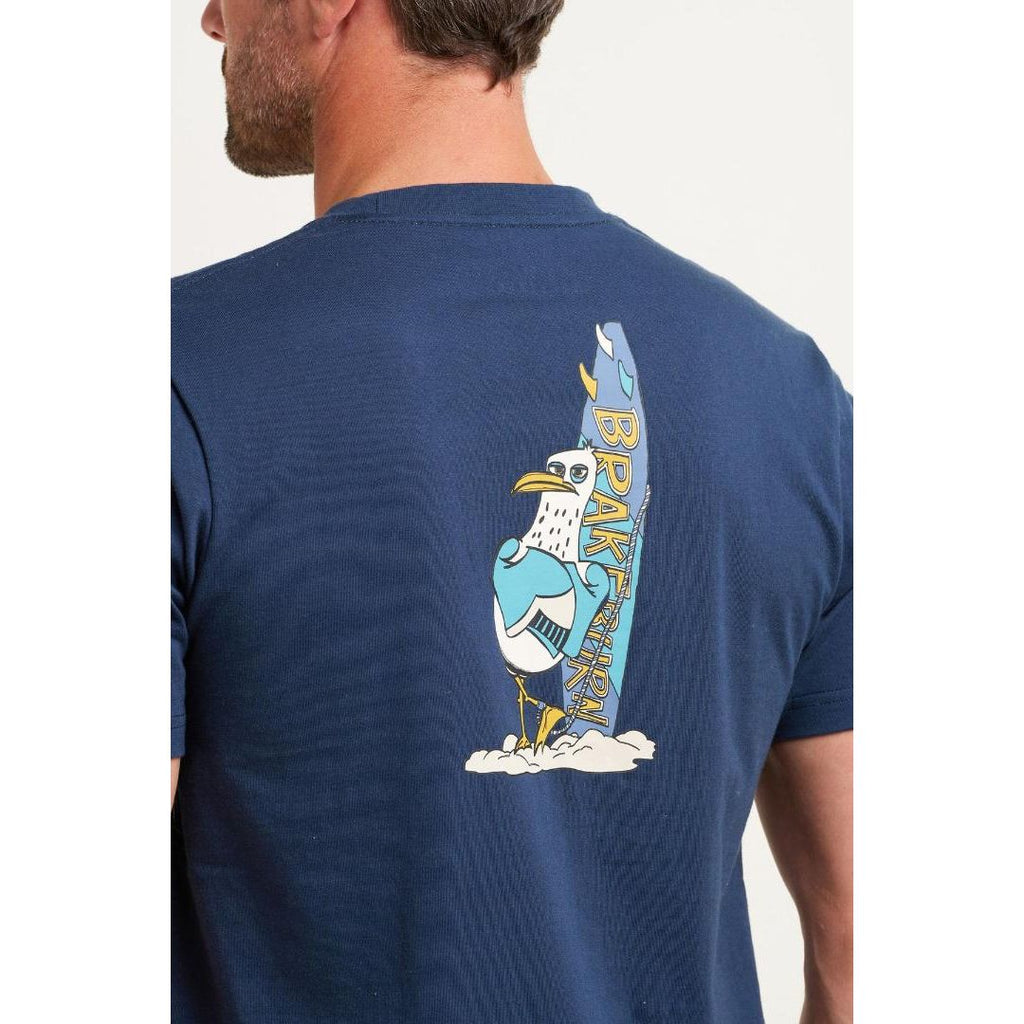 Brakeburn Seagull Tee - Navy - Beales department store