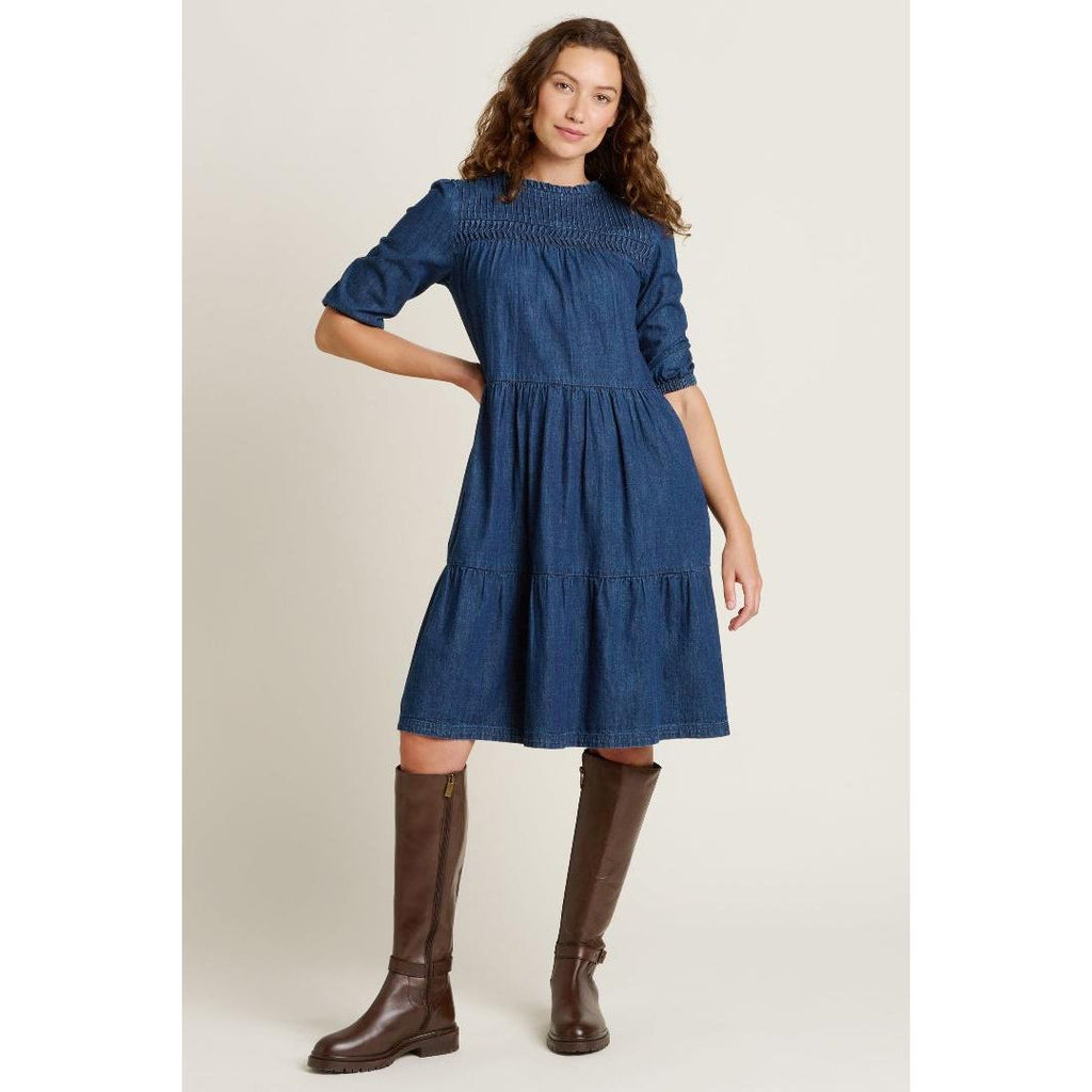 Brakeburn Sherborne Dress - Navy - Beales department store