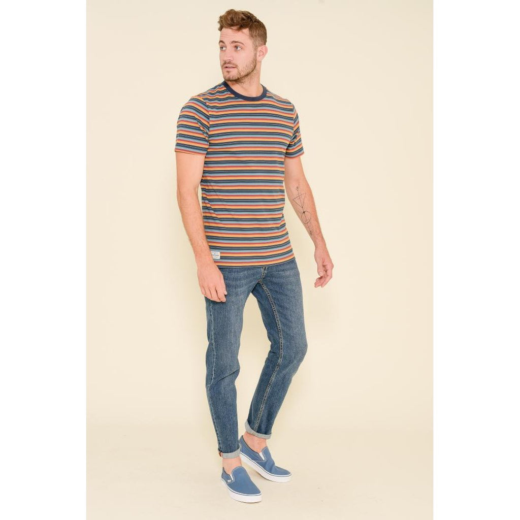 Brakeburn Stripe Tee - Multi - Beales department store