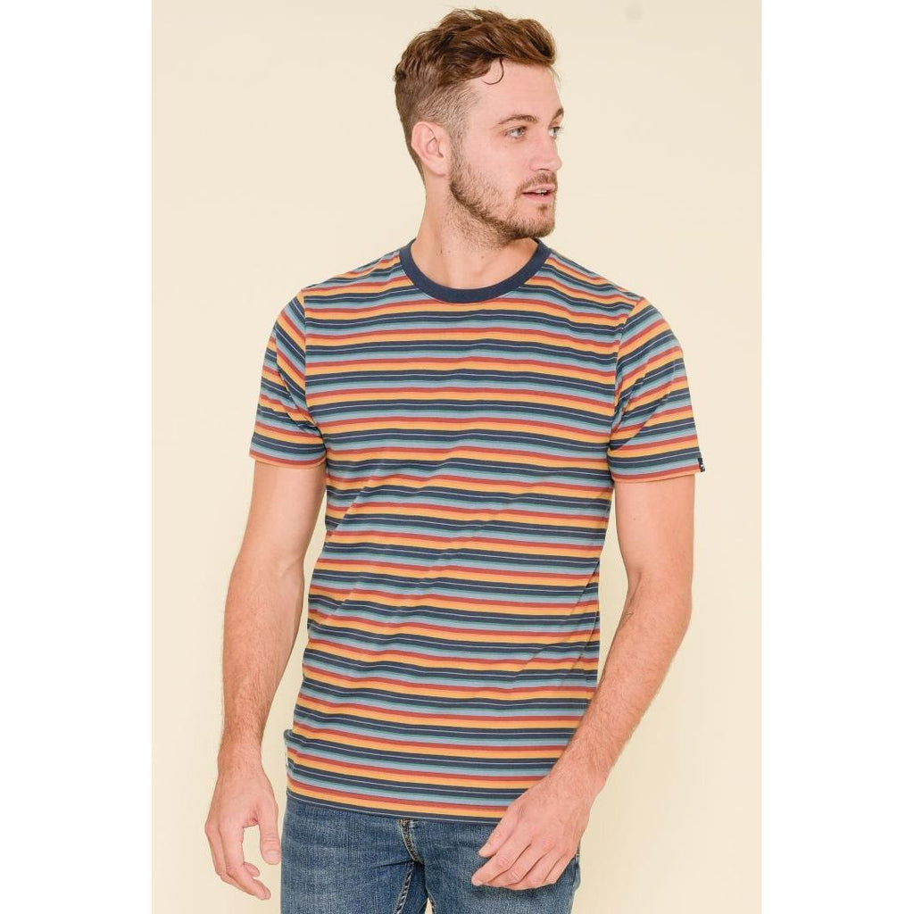 Brakeburn Stripe Tee - Multi - Beales department store