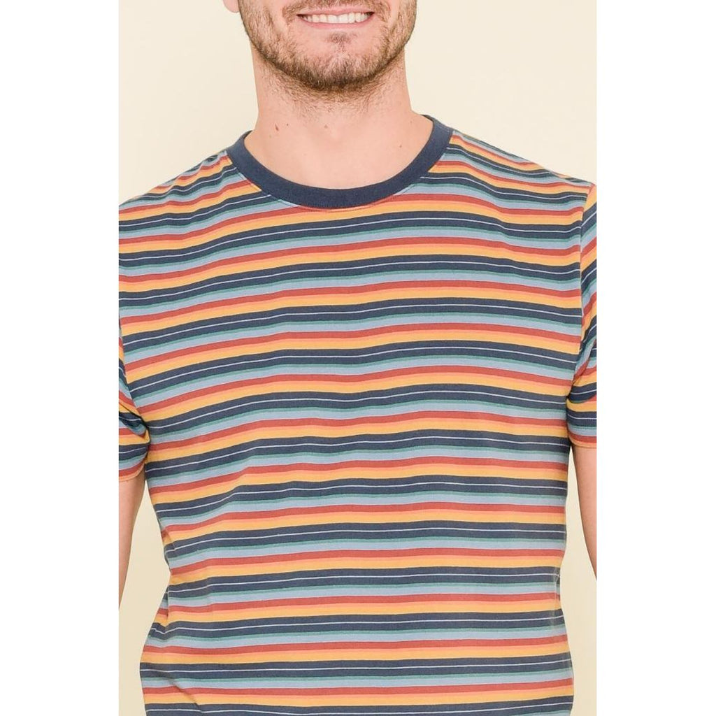 Brakeburn Stripe Tee - Multi - Beales department store