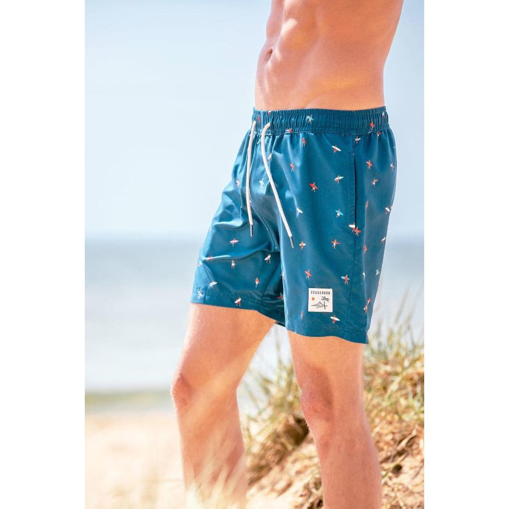 Brakeburn Sufers Swimshort - Blue - Beales department store