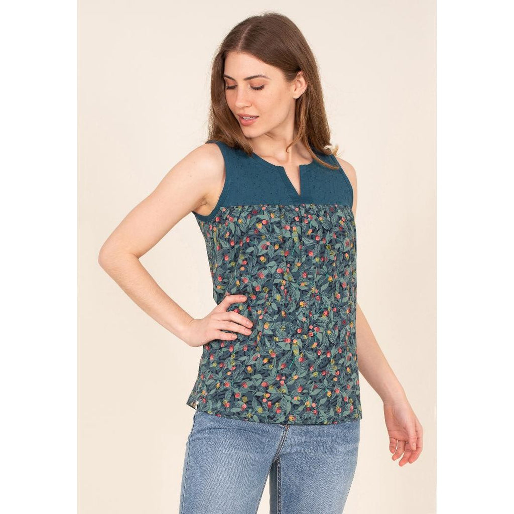 Brakeburn Summer Berry Sleeveless Top - Multi - Beales department store