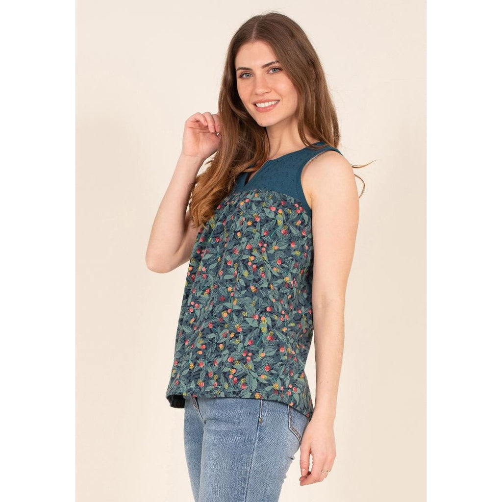 Brakeburn Summer Berry Sleeveless Top - Multi - Beales department store