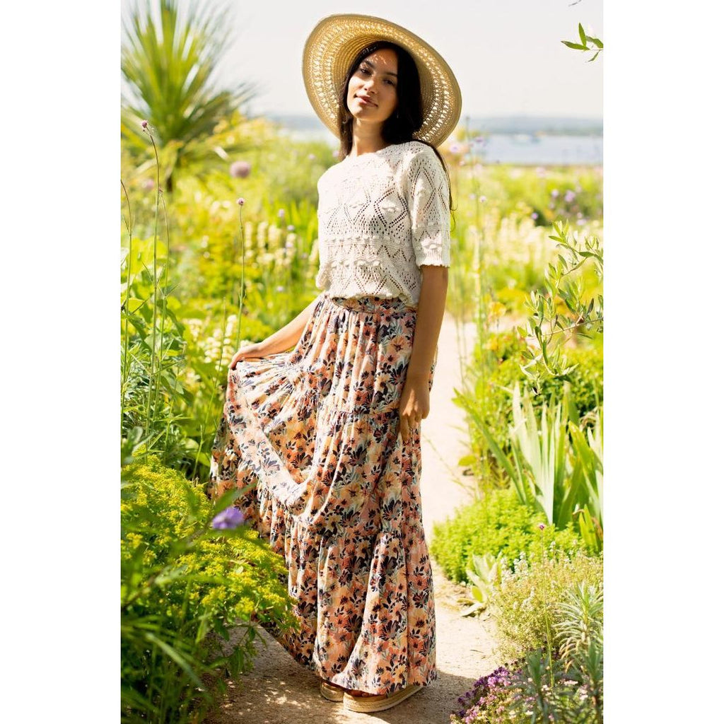 Brakeburn Summer Blooms Maxi Skirt - Beales department store