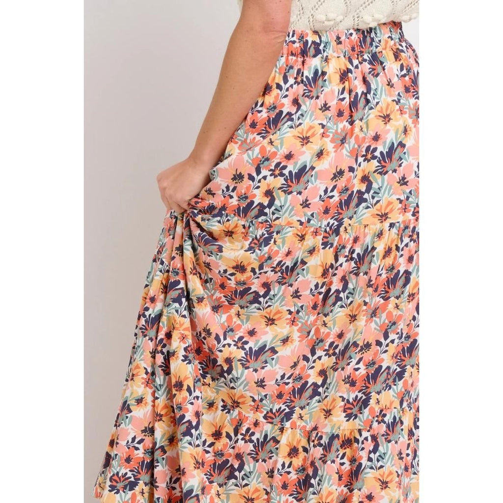 Brakeburn Summer Blooms Maxi Skirt - Beales department store