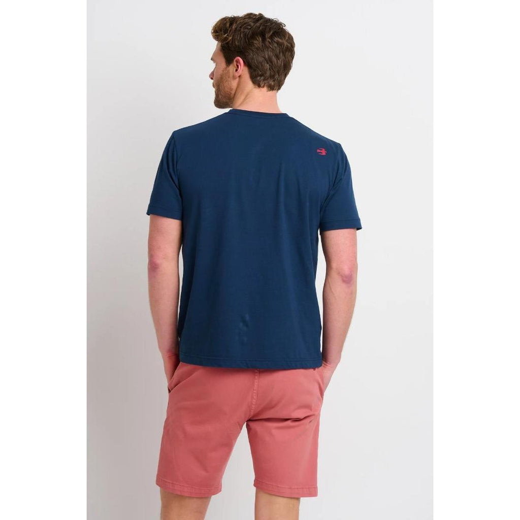 Brakeburn Sunset Paddle Tee - Navy - Beales department store