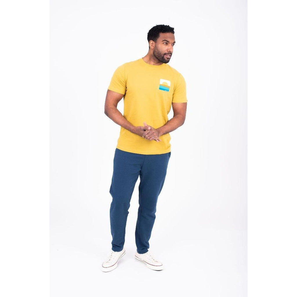 Brakeburn Sunset Tee - Yellow - Beales department store