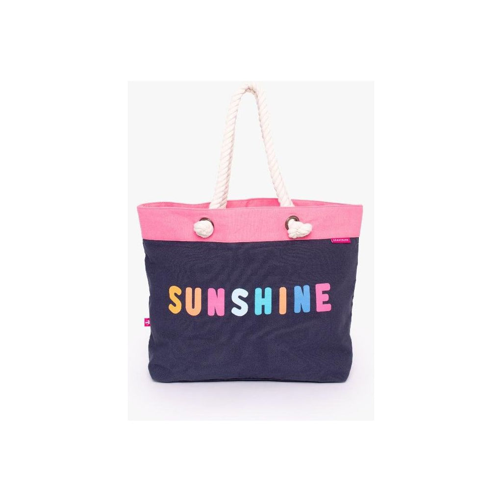 Brakeburn Sunshine Beach Bag - Navy - One Size - Beales department store