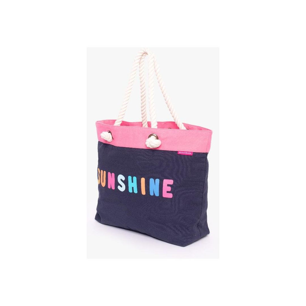 Brakeburn Sunshine Beach Bag - Navy - One Size - Beales department store