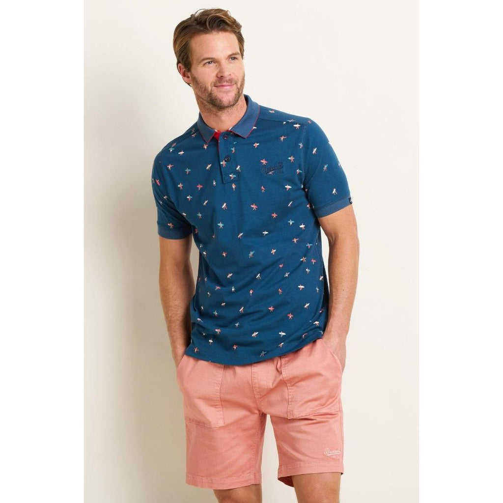 Brakeburn Surf Polo - Navy - Beales department store