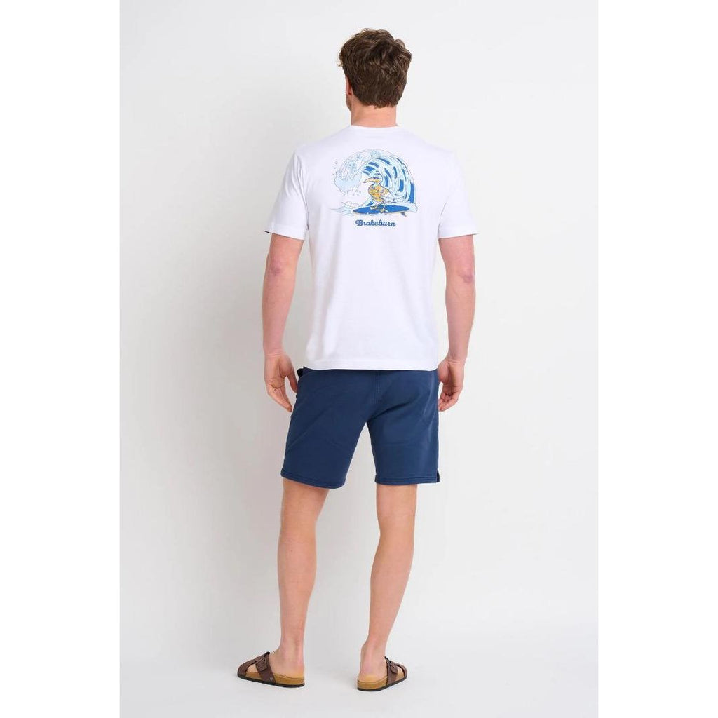 Brakeburn Surf Seagull Tee - White - Beales department store