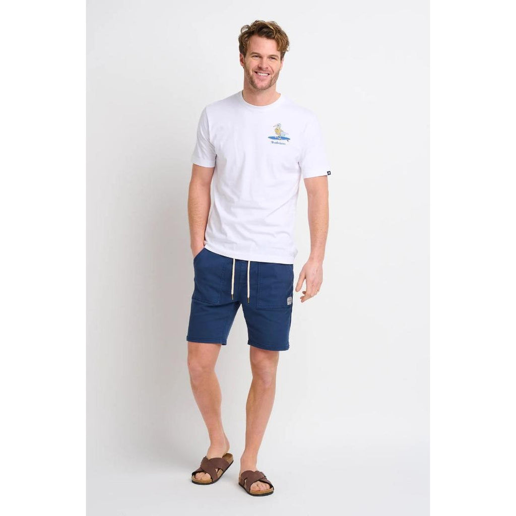 Brakeburn Surf Seagull Tee - White - Beales department store