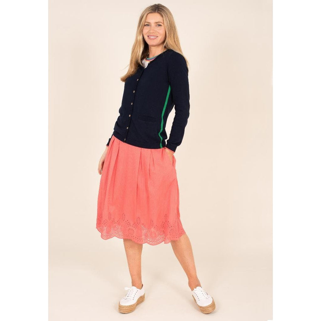 Brakeburn Tipping Cardigan - Navy - Beales department store