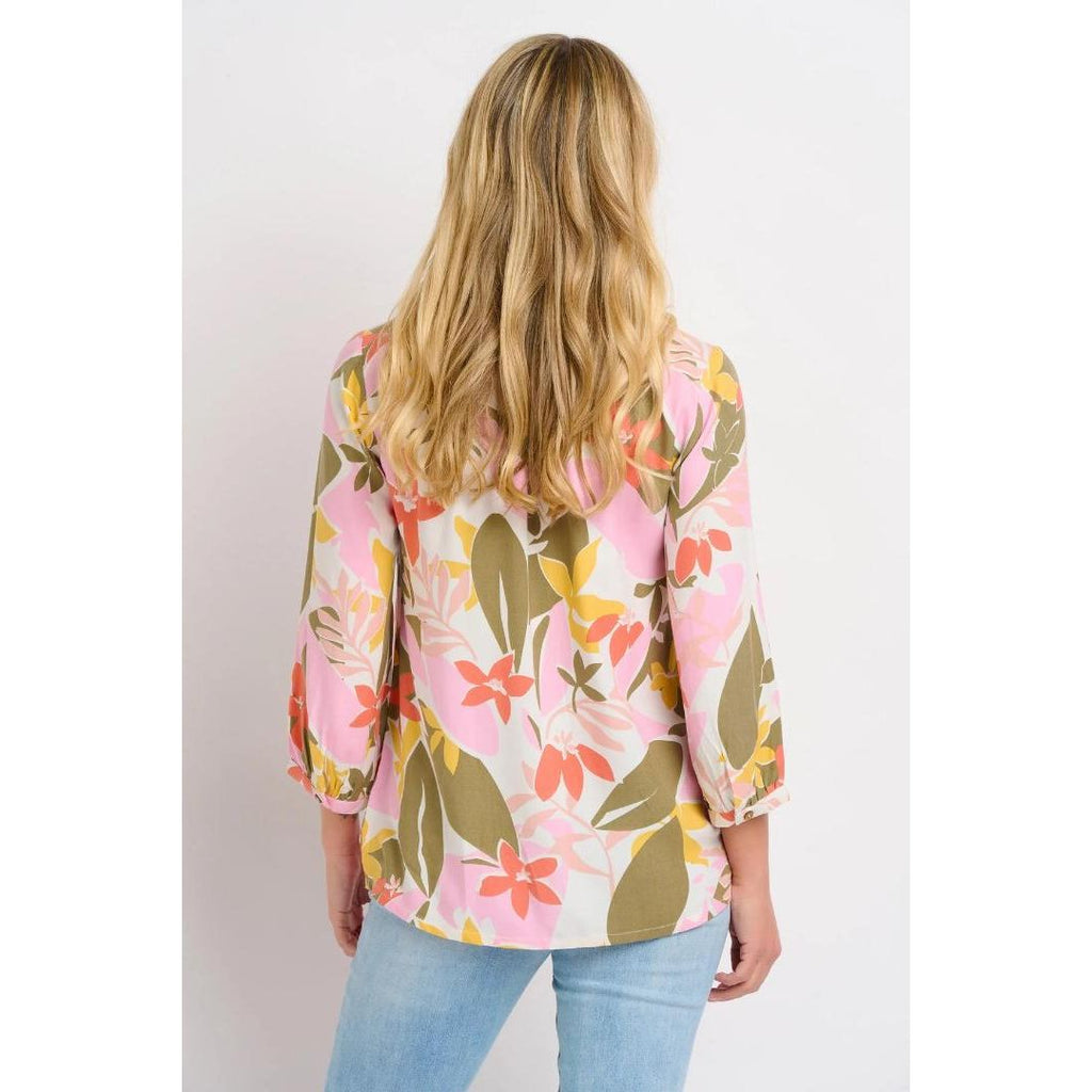 Brakeburn Tropical Palm Blouse - Multi - Beales department store