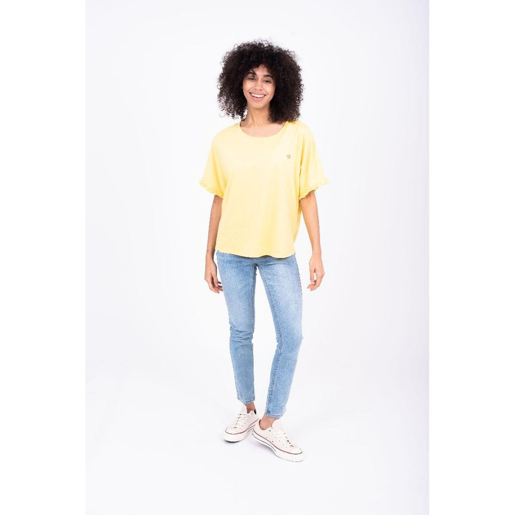 Brakeburn Valeria Yellow T-Shirt - Yellow - Beales department store
