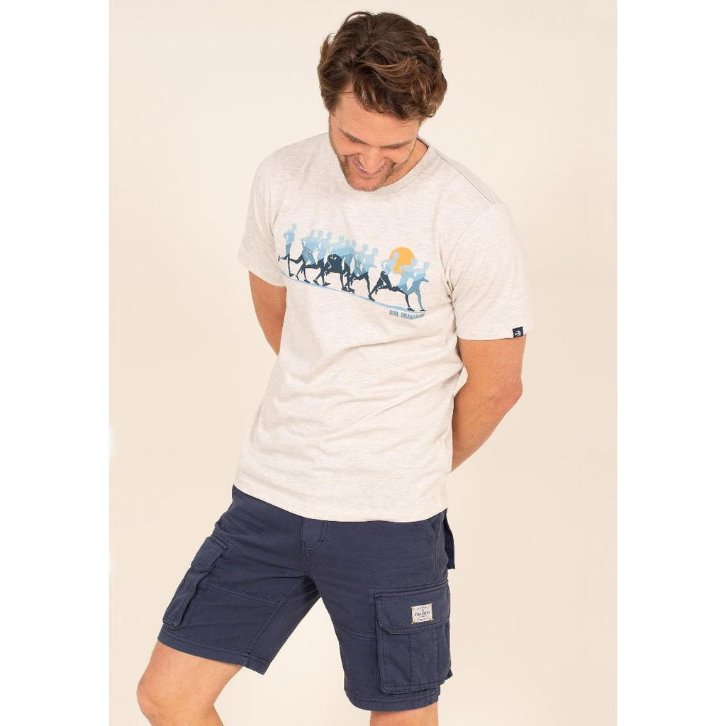 Brakeburn Washed Navy Cargo Shorts - Navy - Beales department store