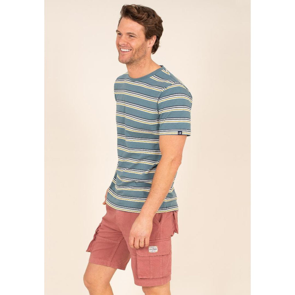 Brakeburn Washed Pink Cargo Shorts - Pink - Beales department store