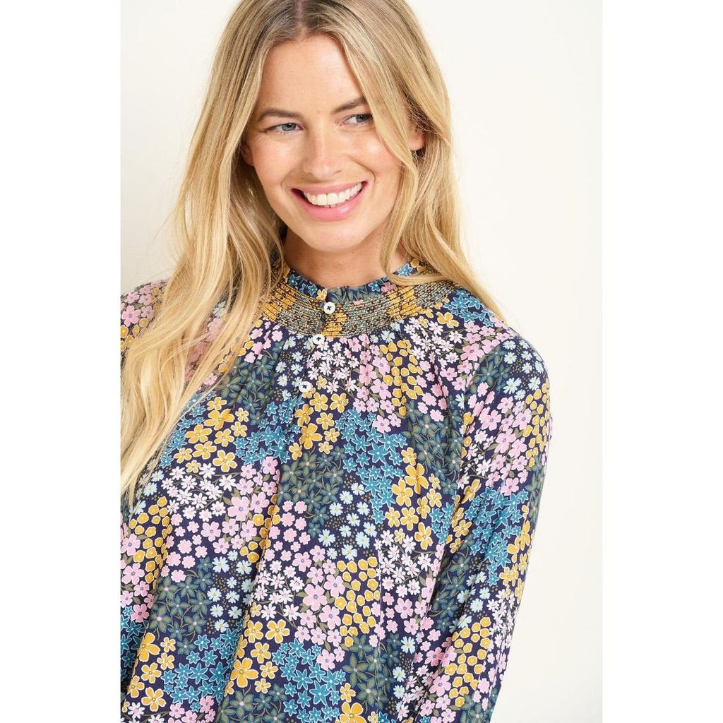 Brakeburn Wildflower Meadow Blouse - Multi - Beales department store