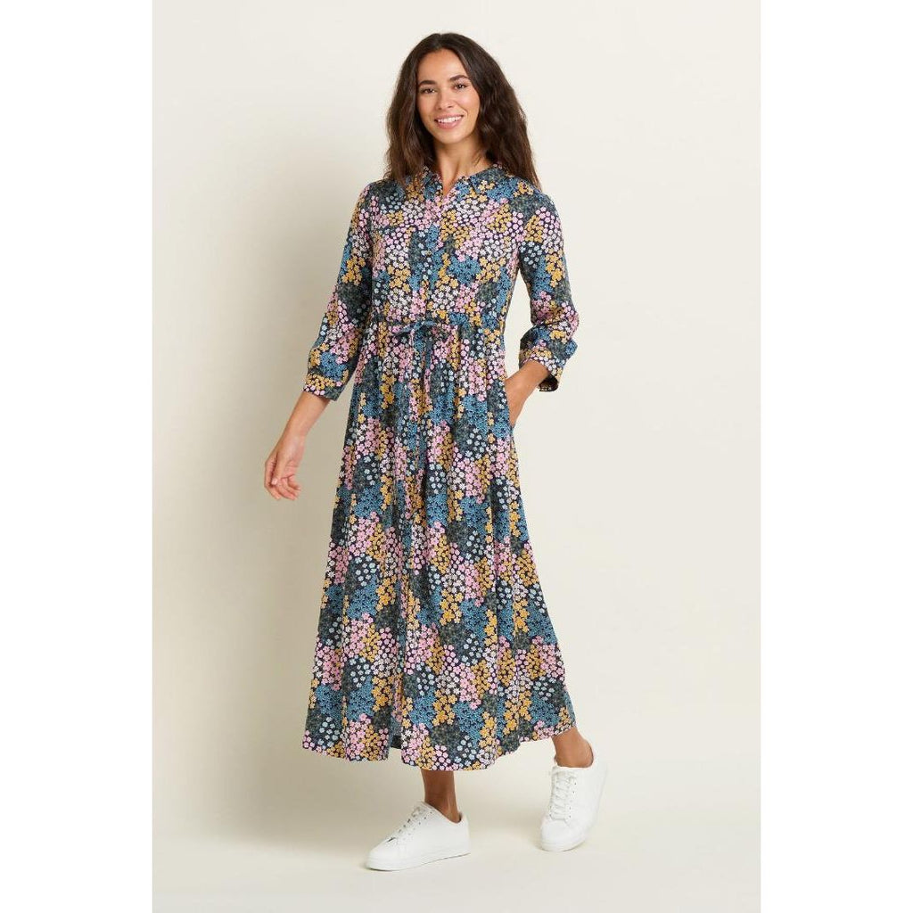 Brakeburn Wildflower Meadow Shirt Dress - Multi - Beales department store