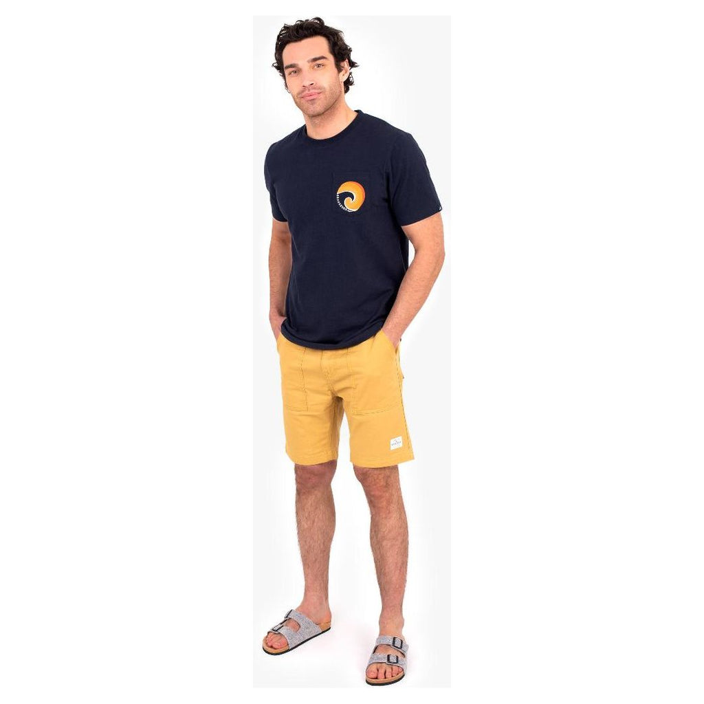 Brakeburn Yellow Utility Shorts - Yellow - Beales department store