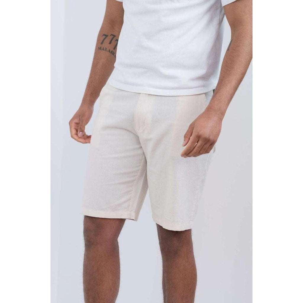 Buckley Aiden Linen Shorts - Off White - Beales department store