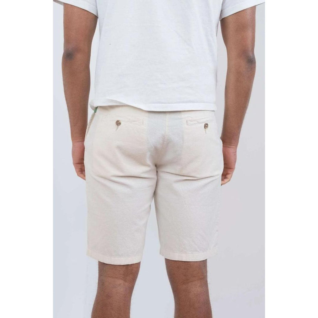 Buckley Aiden Linen Shorts - Off White - Beales department store