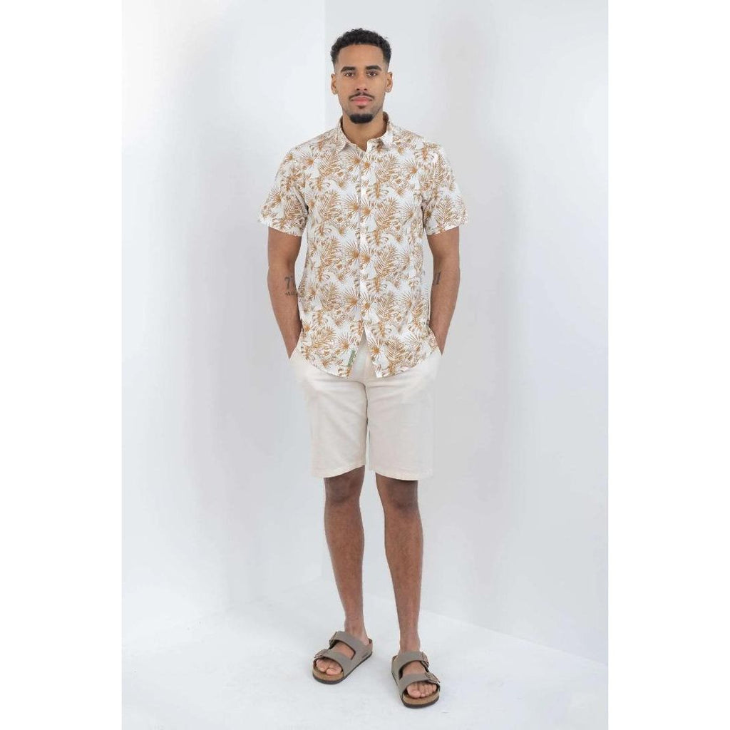 Buckley Aiden Linen Shorts - Off White - Beales department store