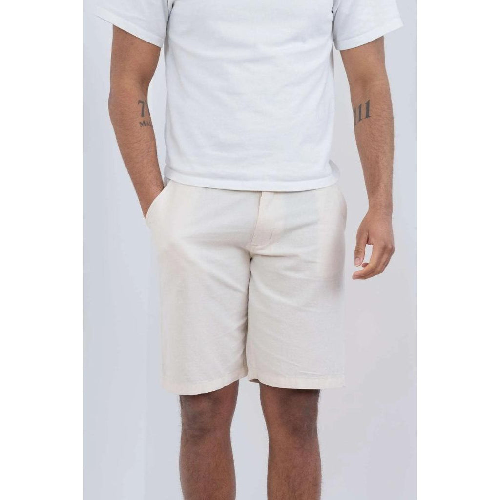 Buckley Aiden Linen Shorts - Off White - Beales department store