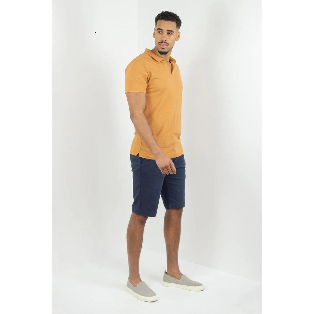 Buckley Ezra V Neck Polo - Dijon - Beales department store